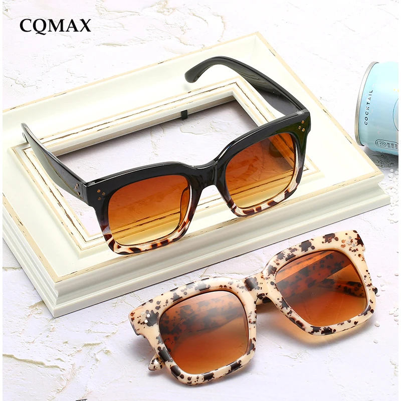 Новые Классические Прозрачные негабаритные Квадратные Солнцезащитные очки