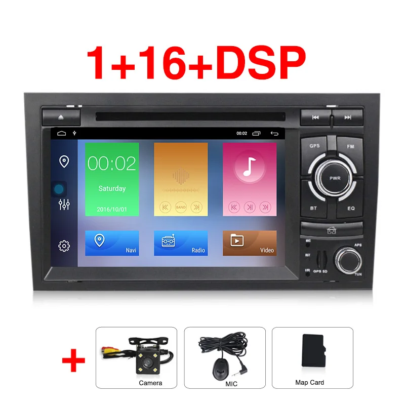 Navifly! 2G+ 3 2G Android 9,1 автомобильный dvd Радио Аудио мультимедийный плеер для Audi A4 B6 B7 S4 B7 B6 RS4 B7 SEAT Exeo gps навигация RDS - Цвет: car dvd camera