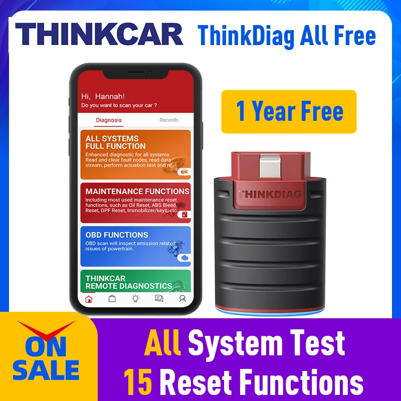 Сканер OBD2 THINKDIAG один год гарантии автомобильный диагностический сканер OBDII |