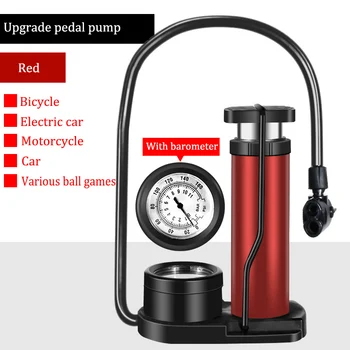 

mini bike pump foot pump road portable air bicycle pump compressor MTB pedal tire inflator repair pressure gauge cycling pipe