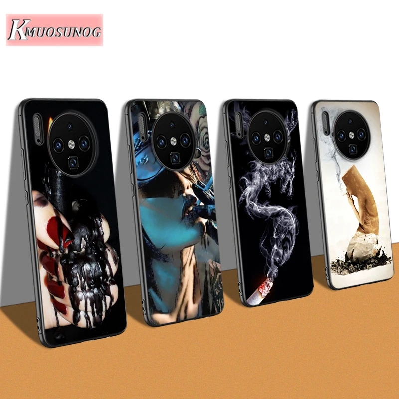 

Cigarette Smokin aesthetic for Huawei Mate 30 20 10 Pro Lite Back Shell for Huawei Y9 Y7 Y6 Pro Y5 2019 2018 Phone Case