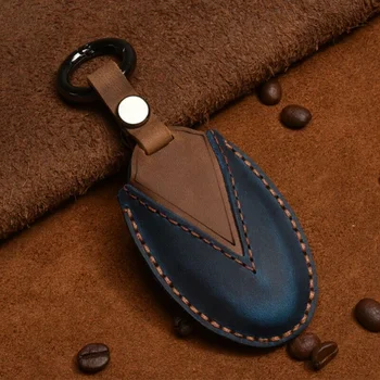 In Pelle di Cavallo pazzo Copertura Della Cassa Chiave Dell'automobile Caso Chiave per Infiniti FX35 FX37 FX50 G25 G35 G37 JX35 M35 M37 m45 Q70 Accessori - In Pelle di Cavallo pazzo Copertura Della Cassa Chiave Dell automobile Caso Chiave per Infiniti