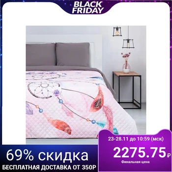 

Bedspread "Ethel" Euro Lovely dreams, 230x210 cm, microfiber 5092828