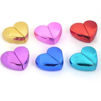 

25ml Heart Shape Refillable Atomizer Spray Bottles Wholesale Empty Red Glass Essential Oil Perfume Bottles LX8353