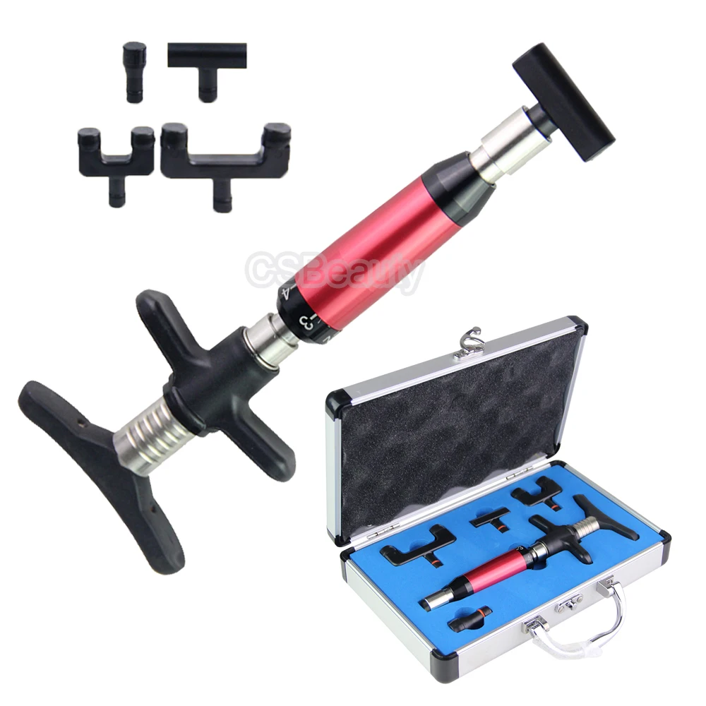 Chiropractic Gun 6 Levels 4 Heads Mechanic Therapy Adjust Vertebration