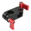 90 Degree Right Angle 2 Hole 15mm Rod Rig Clamp Adapter M5 Screw for 5D2 5D3 A7S GH4 DSLR Camera Photo Shoulder HandGrip Monitor 1
