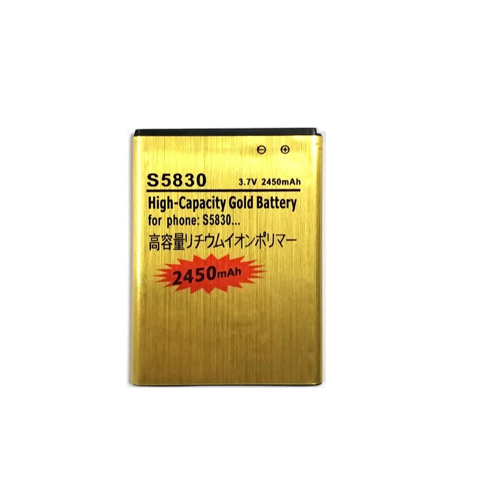 Аккумулятор золотистый для SAMSUNG Galaxy Ace Gio Pro S5660 S5670 i579 i619 i569 S5830 S5830i S5838 S7500 S7510 EB494358VU 1