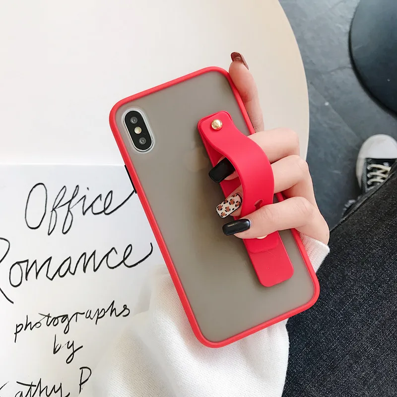 Армированный противоударный чехол для Xiaomi 9 9T CC9 CC9E A3 Lite Redmi K20 8A 7A Note 6 7 8 pro 8T 10 с кольцом-подставкой - Цвет: Red