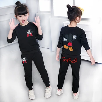 

2Pcs Spring Autumn mickey Baby Boys Clothes T-shirt And Pants Cotton Girls Suits Children Clothing Sets Toddler Brand Tracksuit