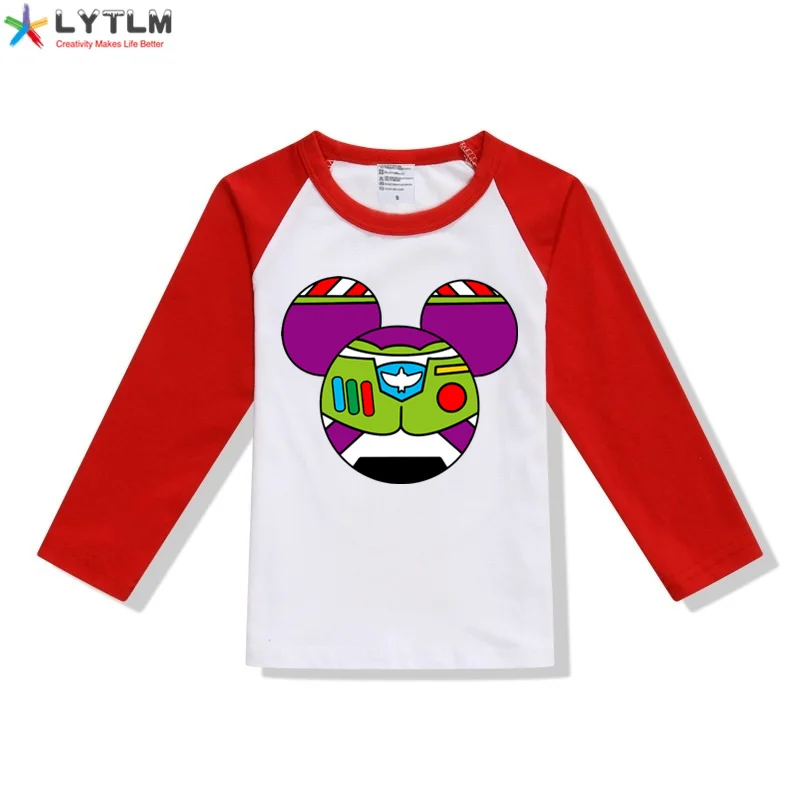 LYTLM/Детские футболки с длинными рукавами для мальчиков, Infantil Menino, футболки для девочек, Детская футболка с аниме, XXX, одежда для мальчиков и девочек, одежда для мальчиков 10 лет - Цвет: CX Raglan Red