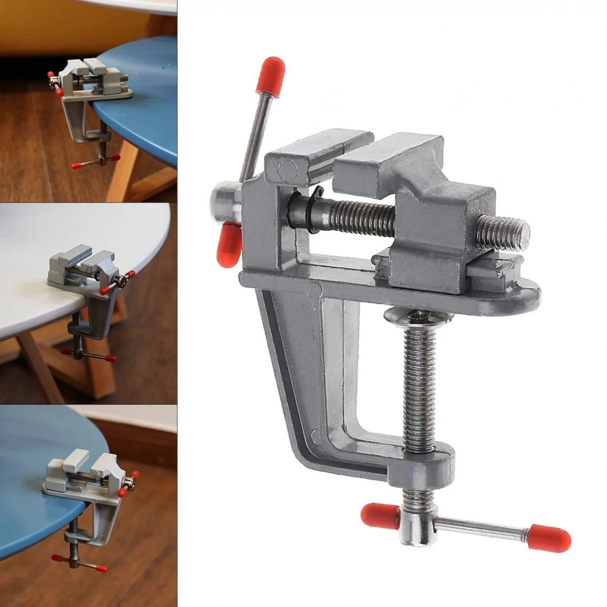 40mm Mini Aluminum Small Jewelers Hobby Clamp On Table Bench Vise Tool Vice 40mm Mini Aluminum Small Jewelers Hobby Clamp On Table Bench Vise Tool Vice