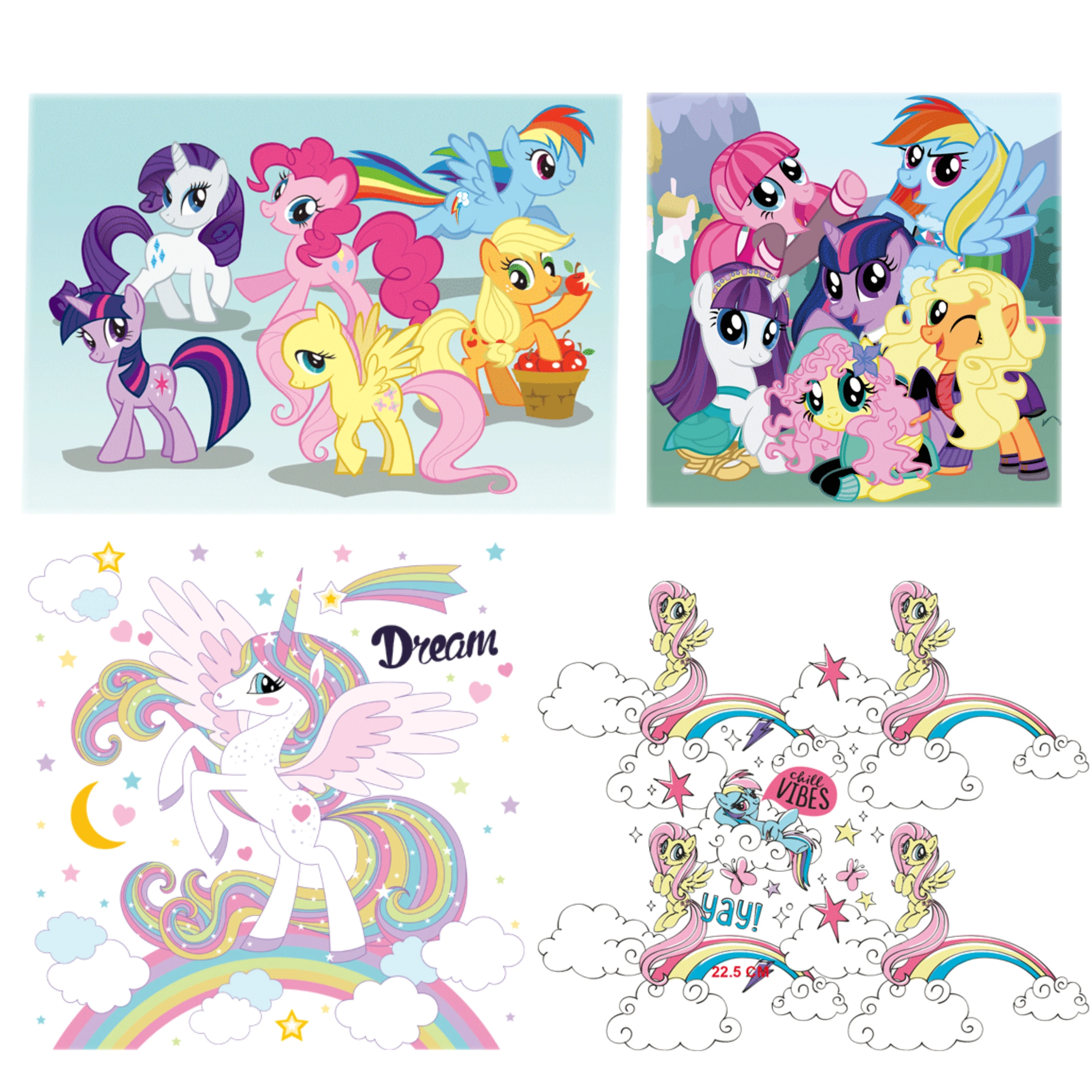 1 шт. одежда My Little Poni утюжок на Заплатке животное лошадь Термочувствительная