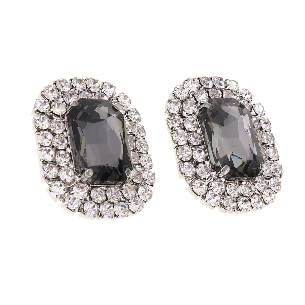 Stylish Removable Shoe Clip Crystal Shoe Buckles for Wedding Shoe Decoration Bridal Wedding Charm Rhinestone Shoe Clips