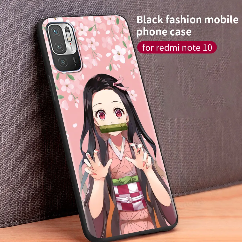 Anime Demon Slayer Cute LOVELY Case For Xiaomi Redmi Note 9S 9 8 8T 7 10 Pro Silicone Sac 9C 9A 8A 7 7A K40 Soft Phone Cover