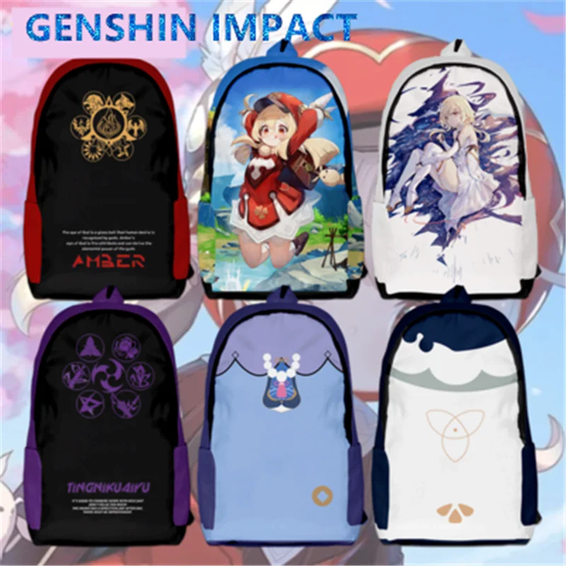 

Новинка 2021, ударопрочный рюкзак GAME GENSHIN, школьный рюкзак для студентов аниме, мужской и женский рюкзак, приходите и выберите узор, который вам нравится
