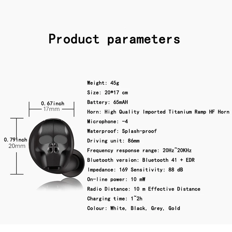 HUAIOU Skull Bone Bluetooth наушники с микрофоном шумоподавление hi-fi громкой связи бас стерео мини микро наушник
