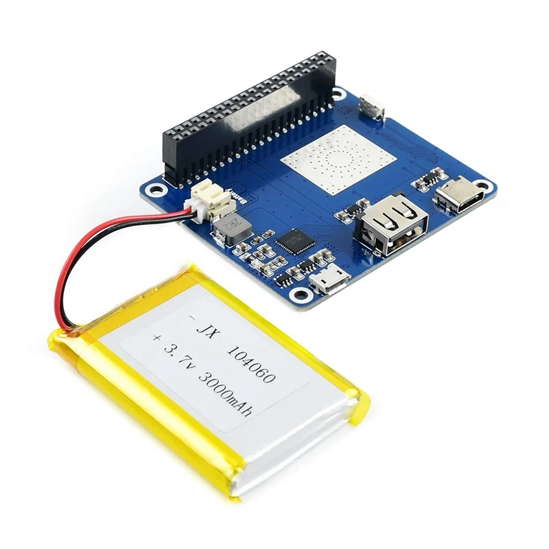 Waveshare 3000 мАч литий-полимерный аккумулятор шляпа для Raspberry Pi интегрирует чип SW6106