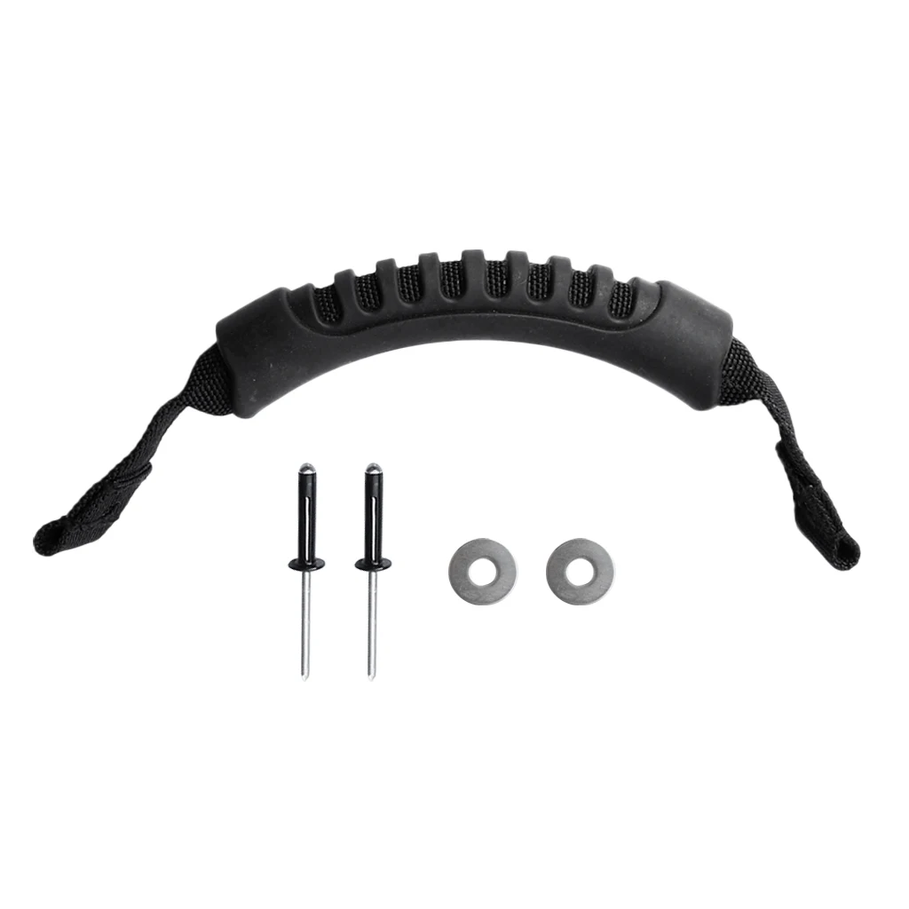 Universal Kayak Side Mount Carry Handle / Luggage Handle / sit on top Fishing Boat Canoe Strap with Tri Bulb Rivets