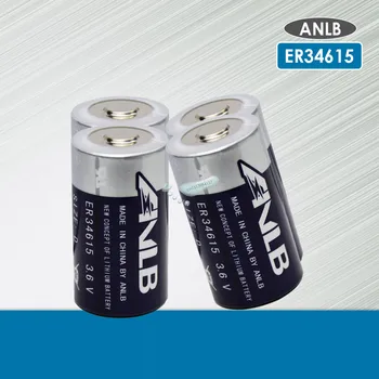 

4pc ANLB 19ah ER34615 34615 3.6V Size 34.2X61.5mm 19000MAH Non-rechargeable D LiSOCl2 Batteries lithium batteriesfor 10years
