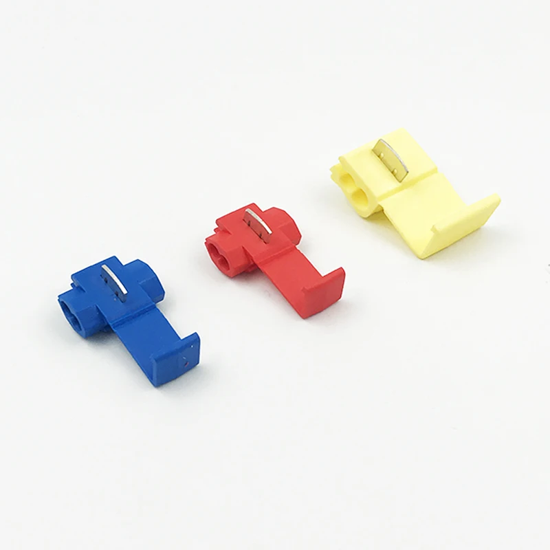 

50PCS Red 22-18 AWG Blue 18-14 AWG Yellow 12-10AWG Scotch Lock Wire Electrical Cable Connectors Quick Splice Terminals Crimp