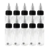 5-10pcs 30/50/60/120/250ml Recyclable Clear Tattoo Airbrush Ink Pigment Bottles Empty Bottle Container For Tattoo Ink Color 1