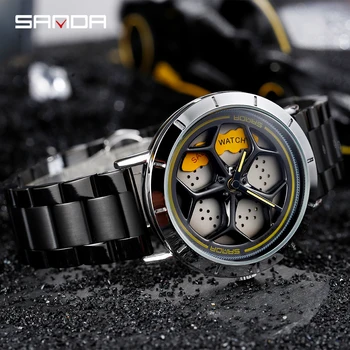 

Wheel Alloy Car Rim Watch Men Hub Men'S Watches For Men Fashion 2020 Skeleton Racing Male Clock Hodinky Men Wristwatch Gifts