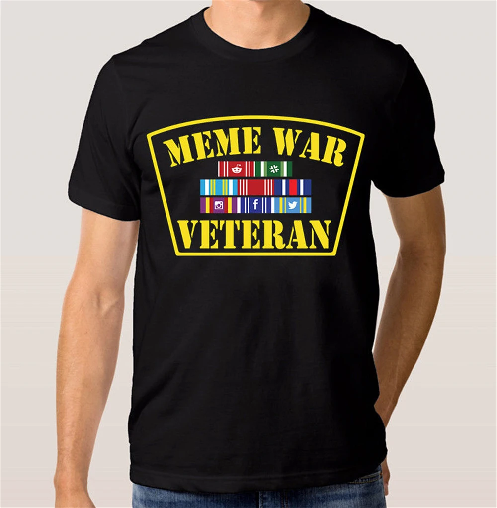 Meme War футболка ветерана забавная мужская женская все размеры s Homme большие |
