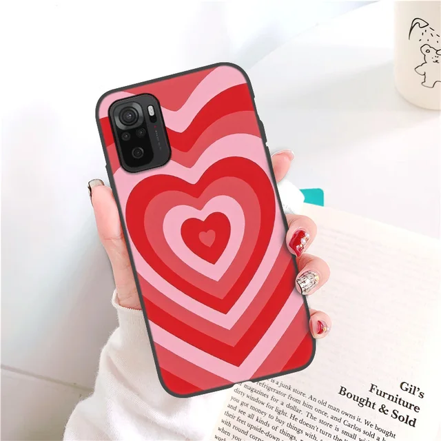 Fundas for Vivo Y11 2019 Case Vivo Y95 Y93 Y91 Y89 Y85 Y81 Y79 Y75 Y70 2020 Y55 Y53 Y52 5G Y22 Y20 Love Heart Black Phone Cover X277