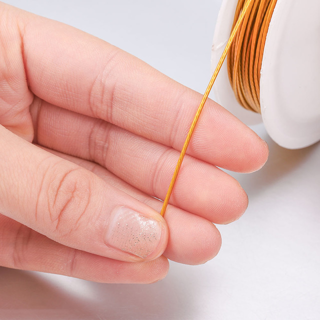 Roll/lot 0.3-0.8mm Anti-bite Wear Resistant Strong Line Stainless Steel Tiger Tail Beading Wire For DIY Jewelry Making Finding