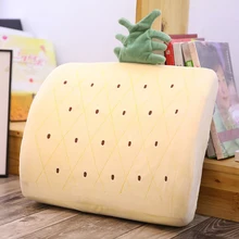 Мягкая многофункциональная подушка с эффектом памяти для офисного стула с мультипликационным принтом для дома, Автомобильная подушка на талию, милая Подушка с ремешком, украшение