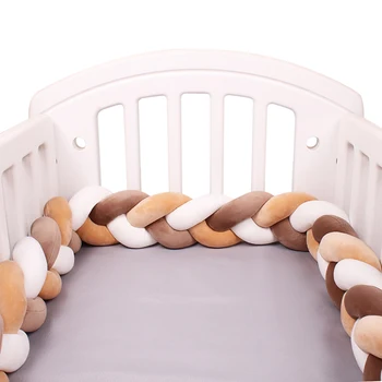 Paraurti per lettino Cuscino per culla per neonato Cuscino per nodo intrecciato Paraurti per culla Protezione per paraurti Decorazioni per la camera Tresse Tour De Lit Bebe 3M