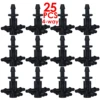 SPRYCLE 25PCS Barbed 3/5mm 1/8in Hose Straight 2-Way 4-Way Quick Connector Drip Irrigation Garden Pipe Splitter Joint Connect 6