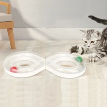 Кошачьи интерактивные игрушки, игровой трек, игрушка с шариком, 8 форм, диск, Дразнилка для кошки, Забавные Упражнения, игрушки для кошек, Katten Speelgoed, Jouet Chat