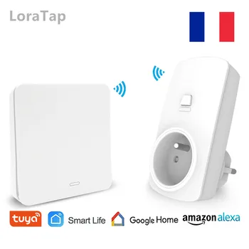 

Voice Control Google Home Alexa Echo Smart Life Tuya Wifi Socket French Standard Plug Outlet App Timer and Remote Control