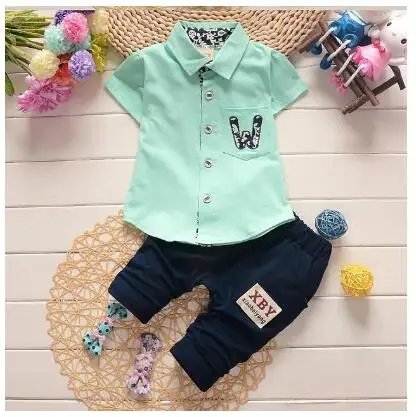 Bibicola new summer baby boy clothing set toddler casual outfits suit newborn short sleeve tops+shorts 2pcs suit