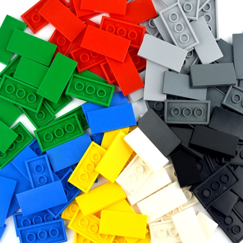 DIY Building Blocks Figure Bricks Ceramic Tile 2x4 Educational Creative MOC Bricks Smooth Flat 2*4 Tiles 87079 Toy for Children building blocks