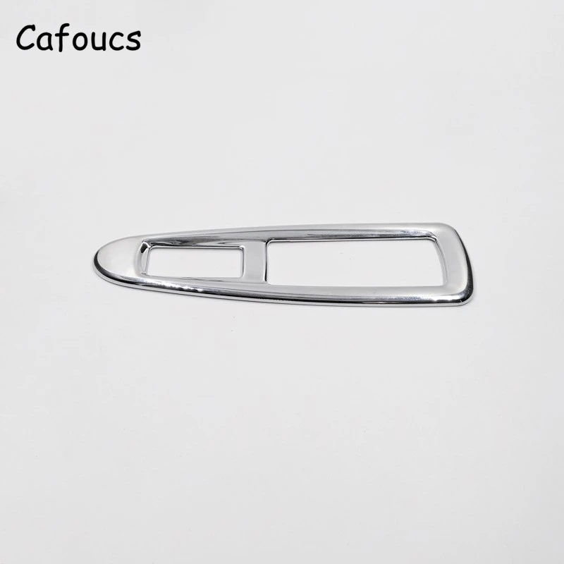 Cafoucs 4 шт. автомобильный хромированный ABS Электрический стеклоподъемник накладка