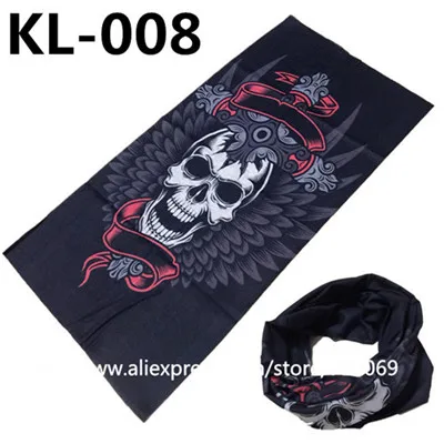 Skull Series Bandanas Sport Bicycle Motorcycle Variety Turban Magic Headband Veil Multi Head Scarf Scarves Face Mask Wrap mens navy scarf