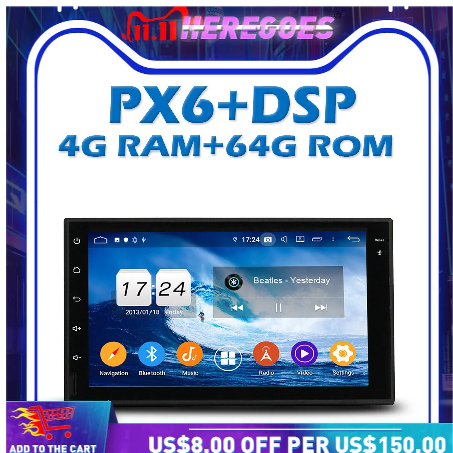 

PX6 автомобильный DVD плеер DSP TDA7851 Android 10,0 4G Оперативная память + 64G Встроенная память GPS Google Map Радио RDS Wi-Fi IPS Bluetooth 5,0 для PEUGEOT PG 405