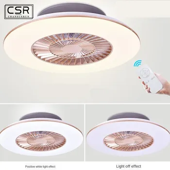 

Modern 60cm Bedroom Decor Led Ceiling Fan With Lights Remote Control Lamp Invisible Simple Modern Fans Lamps Ventilator