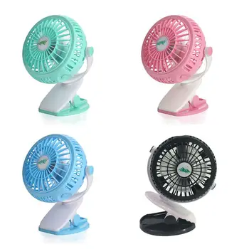 

Mini Rechargeable USB Fan 360 Degree Rotation Handheld Clip Clamp Cooling Fanstroller portable air cooling fan 3 speeds for desk