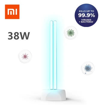 

Xiaomi Huayi 38W Household UV Ozone Sterilization Lamp Dual Light Tube Ultraviolet Germicidal Disinfection Table Lamp 40㎡ Area