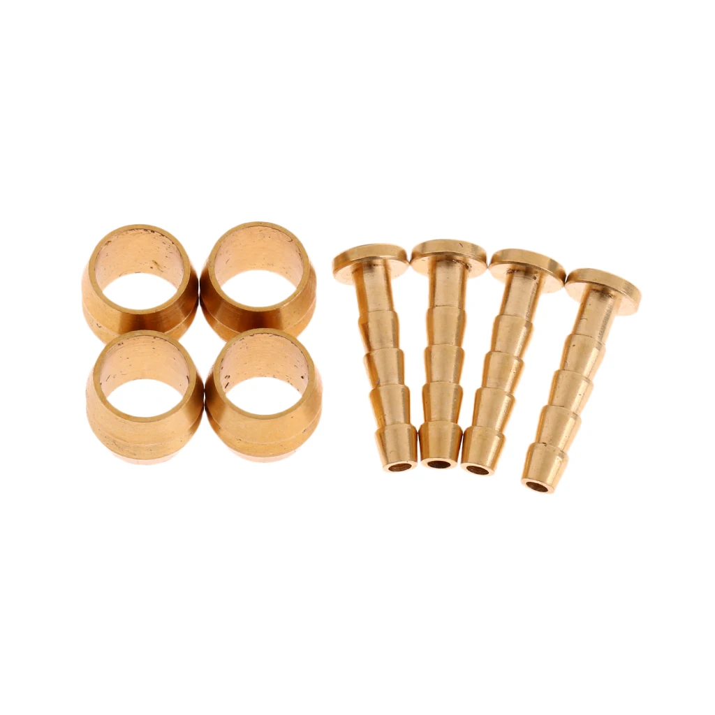 4 Set Mountain Bike Hydraulic Disc Brake Hose Olive Pressing Ring + T Needle