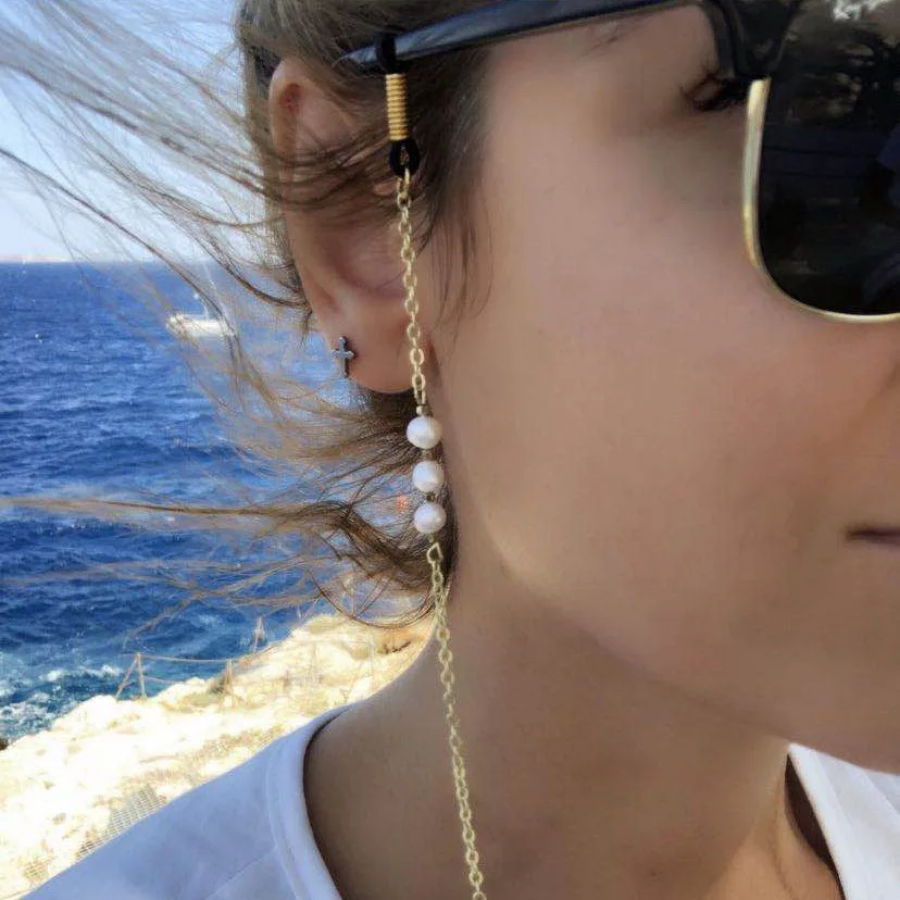 

2020 Chic Women Sunglasses Chain pearl Reading Glasses Chains Hanging Neck Cords Holder Eyeglasses Strap Lanyard