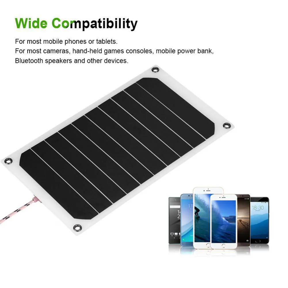 

Portable 10W IP64 Waterproof Solar Panel Mobile Power Charger 5V USB Powerful Charging SLC88