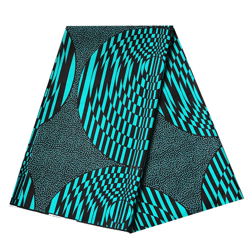 Green Circle Print African Ankara Veritable Wax Fabric For Women Dress Sewing Batik Cloth Fabric Nigerian Dutch Real Wax Fabric