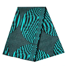 Green Circle Print African Ankara Veritable Wax Fabric For Women Dress Sewing Batik Cloth Fabric Nigerian Dutch Real Wax Fabric