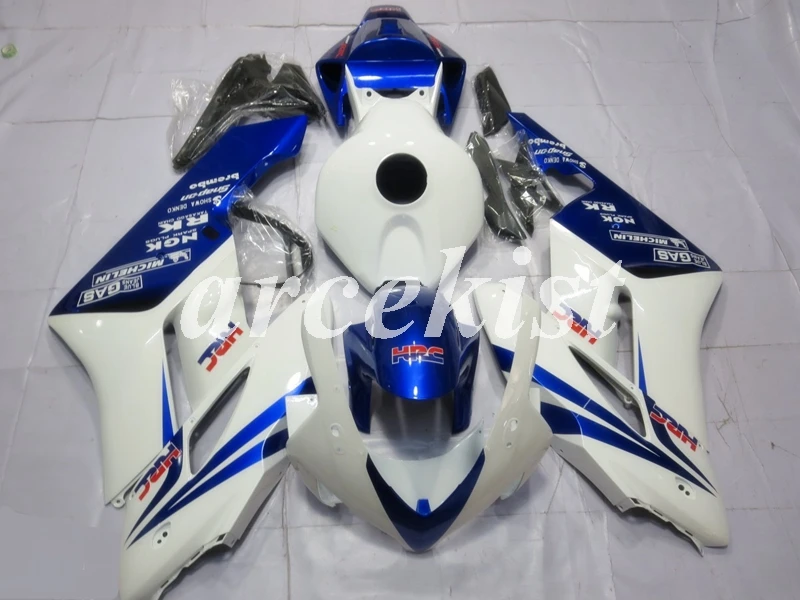 4 подарки литья под давлением ABS полный обтекатель комплект Подходит для Honda CBR1000RR cbr1000 04 05 2004 2005 набор кузова белый синий