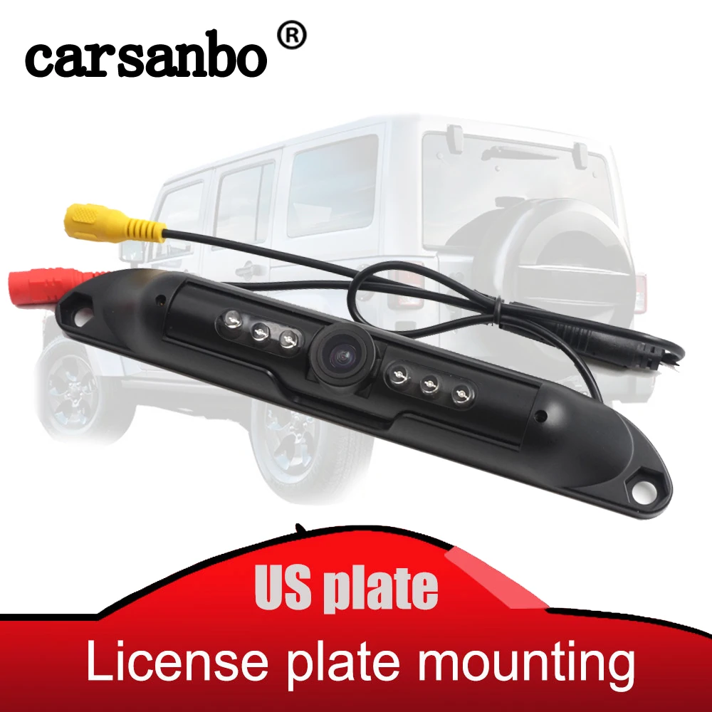 

High Quality Infrared Light USA Car Licence Plate Rearview Camera Night Vision Waterproof Car Reverse Backup Car Camera