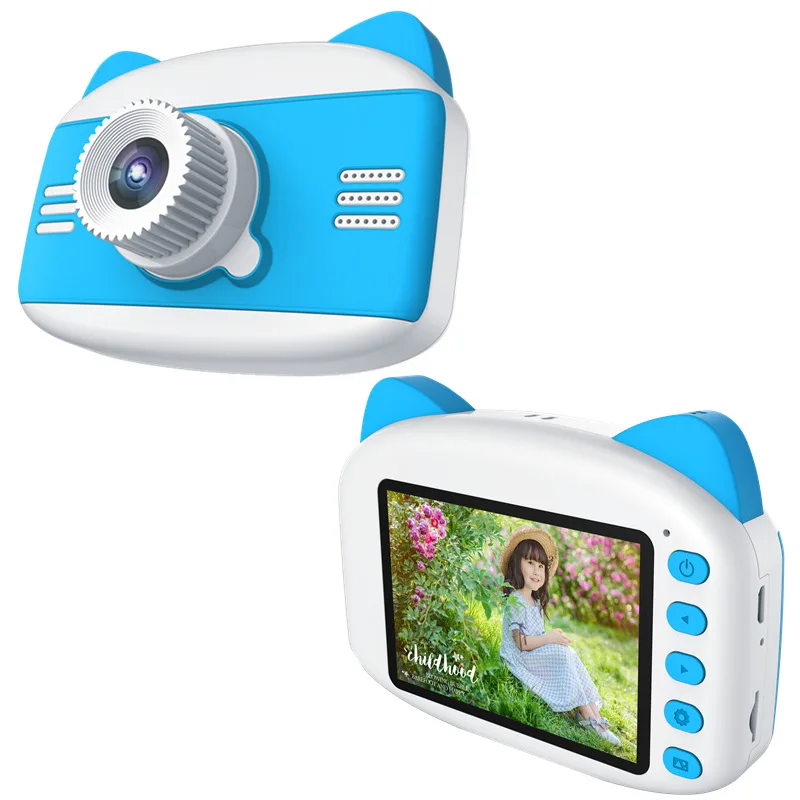 Children's Camera Waterproof 1080P HD Screen Camera Video Toy Kids Cartoon Cute Camera Outdoor Photography Game Study Camera